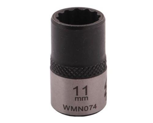 Nasadka dwunastokątna 3/8". 11 mm. CrV50BV30. DIN 3124. Waryński-18832