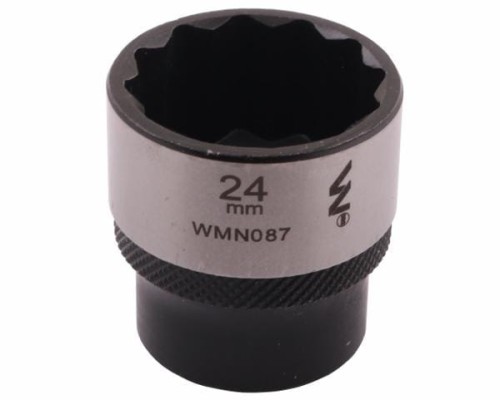 Nasadka dwunastokątna 3/8". 24 mm. CrV50BV30. DIN 3124. Waryński-18938