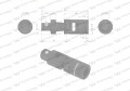 Przegub uniwersalny 3/8", Waryński-19367