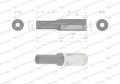 Nasadka dwunastokątna 1/4". 5.5 mm. długa. CrV50BV30. DIN 3124. Waryński-19059