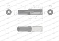 Nasadka dwunastokątna 1/4". 6 mm. długa. CrV50BV30. DIN 3124. Waryński-19063