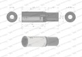 Nasadka dwunastokątna 1/4". 10 mm. długa. CrV50BV30. DIN 3124. Waryński-19080