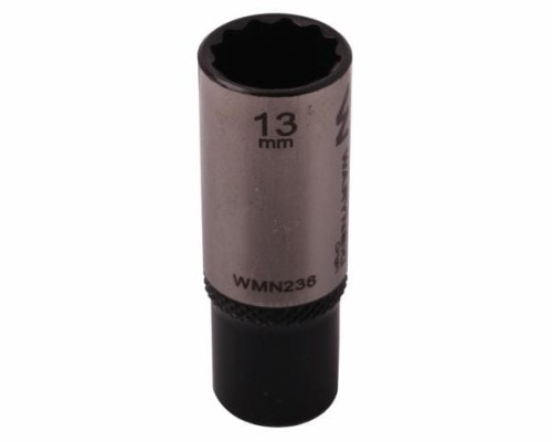 Nasadka dwunastokątna 1/4". 13 mm. długa. CrV50BV30. DIN 3124. Waryński-19089