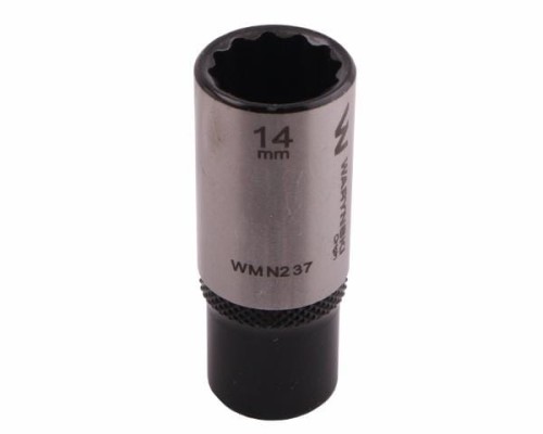 Nasadka dwunastokątna 1/4". 14 mm. długa. CrV50BV30. DIN 3124. Waryński-19093