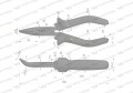 Szczypce wydłużone wygięte 160 mm Waryński-18591