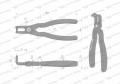 Specjalistyczne szczypce do pierścieni osadczych 127 mm  wewnętrzne wygięte Waryński-22069