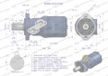 Silnik hydrauliczny orbitalny WMR 400 cm3/obr z wałkiem fi 32mm (70 bar / max.110 bar) Waryński-32092