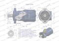 Silnik hydrauliczny orbitalny wzmacniany WMR-S 250 cm3/obr (140 bar / max.180 bar) Waryński-28774