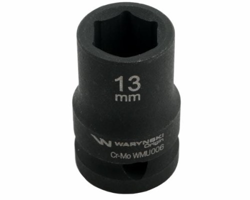 Nasadka udarowa sześciokątna 1/2". 13 mm. CrMo. DIN 3129. Waryński-19271