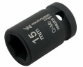 Nasadka udarowa sześciokątna 1/2". 15 mm. CrMo. DIN 3129. Waryński-19279