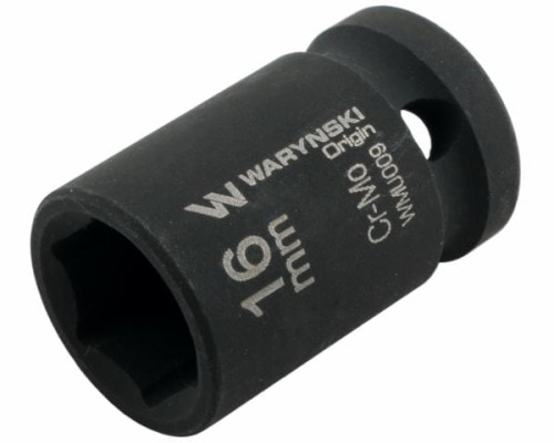 Nasadka udarowa sześciokątna 1/2". 16 mm. CrMo. DIN 3129. Waryński-19283
