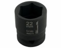 Nasadka udarowa sześciokątna 1/2". 22 mm. CrMo. DIN 3129. Waryński-19108