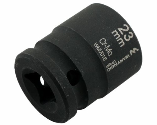 Nasadka udarowa sześciokątna 1/2". 23 mm. CrMo. DIN 3129. Waryński-19109