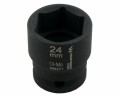 Nasadka udarowa sześciokątna 1/2". 24 mm. CrMo. DIN 3129. Waryński-19113
