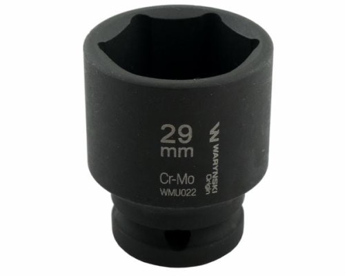 Nasadka udarowa sześciokątna 1/2". 29 mm. CrMo. DIN 3129. Waryński-19133
