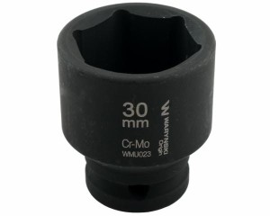 Nasadka udarowa sześciokątna 1/2". 30 mm. CrMo. DIN 3129. Waryński