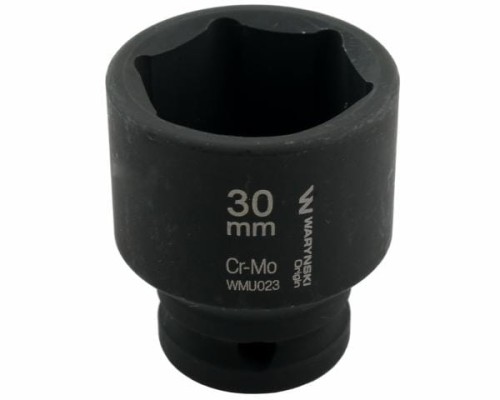 Nasadka udarowa sześciokątna 1/2". 30 mm. CrMo. DIN 3129. Waryński-19137