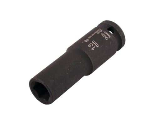 Nasadka udarowa sześciokątna długa 1/2". 13 mm. CrMo. DIN 3129. Waryński-19167