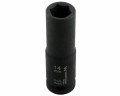 Nasadka udarowa sześciokątna długa 1/2". 14 mm. CrMo. DIN 3129. Waryński-19169