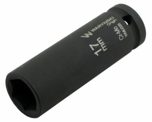 Nasadka udarowa sześciokątna długa 1/2". 17 mm. CrMo. DIN 3129. Waryński
