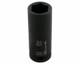 Nasadka udarowa sześciokątna długa 1/2". 20 mm. CrMo. DIN 3129. Waryński-19196