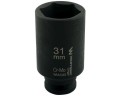 Nasadka udarowa sześciokątna długa 1/2". 31 mm. CrMo. DIN 3129. Waryński-19234