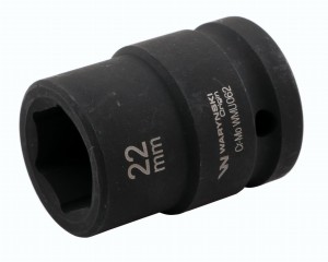 Nasadka udarowa sześciokątna 3/4". 22 mm. CrMo. DIN 3129. Waryński