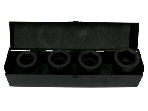 Zestaw nasadek udarowych  1"  4 cz. 27. 32. 33. 36 mm ze stali CrMo  DIN 3129 Waryński-23770