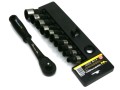 Zestaw L nasadek 1/2 z grzechotką   8 10 12 13 17 18 20 22 24 27  mm 11 el Waryński-28024