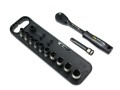 Zestaw 12 el. nasadki 3/8  przedłużka 7.5 cm grzechotka  6 7 8 9 10 11 12 13 14 15 Waryński-36087