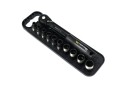 Zestaw 12 el. nasadki 3/8  przedłużka 12.5 cm grzechotka  9 10 11 13 14 Waryński-36088