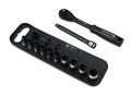 Zestaw 12 el. nasadki 3/8  przedłużka 12.5 cm grzechotka  9 10 11 13 14 Waryński-36089