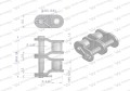 Półogniwo łańcucha P06B-2 (R2 3/8) Waryński ( sprzedawane po 10 )-12134