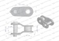 Półogniwo łańcucha 083-1 (R1  1/2 x 3/16) zastosowanie Siewnik Kukurydzy Waryński (sprzedawane po 5)-17172