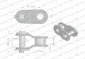 Półogniwo łańcucha 083-1 (R1  1/2 x 3/16) zastosowanie Siewnik Kukurydzy Waryński (sprzedawane po 5)-17173