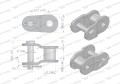 Półogniwo łańcucha wzmocnione P08A-1 ANSI A 40 (R1 1/2) Waryński ( sprzedawane po 10 )-22428