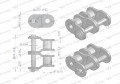 Półogniwo łańcucha wzmocnione P10A-2 ANSI A 50 (R2 5/8) Waryński ( sprzedawane po 5 )-22589