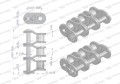 Półogniwo łańcucha wzmocnione P10A-3 ANSI A 50 (R3 5/8) Waryński ( sprzedawane po 5 )-22617