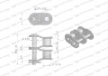 Półogniwo łańcucha 10B-2 (R2 5/8) Waryński ( sprzedawane po 10 )-12145