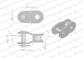Półogniwo łańcucha 10BF20 zastosowanie Claas 670252. 670252.0. 0006702520 Waryński ( sprzedawane po 5 )-24472
