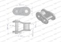 Półogniwo łańcucha wzmocnione P16A-1 ANSI A 80 (R1 1) Waryński ( sprzedawane po 10 )-12174