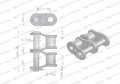 Półogniwo łańcucha P24B-2 (R1 1.1/2) Waryński ( sprzedawane po 1 )-12188