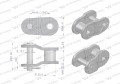 Półogniwo łańcucha wzmocnione P28A-1 ANSI A 140 (R1 1.3/4) Waryński-22468
