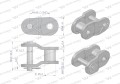 Półogniwo łańcucha wzmocnione P28AH-1 ANSI A 140H (R1 1.3/4) Waryński-22591