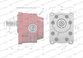 Pompa hydrauliczna zębata do Cyklop PZS-KZ-40P (obroty prawe) 20Mpa w korpusie żeliwnym Waryński-37621