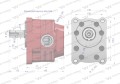 Pompa hydrauliczna zębata do Cyklop PZS-KZ-50P (obroty prawe) 20Mpa w korpusie żeliwnym Waryński-37617
