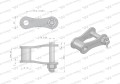 Półzamek łańcucha S55X (R1 41.30) zastosowanie Bizon Anna Waryński ( sprzedawane po 5 ) 5040170870 5040050510 55140000-20136
