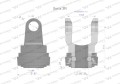 Widłak z pierścieniem 1 3/8 Z6 - 27X74.6 Seria 3R CE2020 Waryński W21940507B W21940505B WR217301-30130