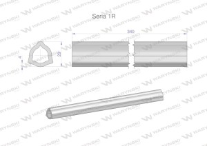 Rura wewnętrzna Seria 1R do wału 460 przegubowo-teleskopowego 29x4 mm 340 mm WARYŃSKI