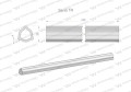 Rura wewnętrzna Seria 1R do wału 560 przegubowo-teleskopowego 29x4 mm 440 mm WARYŃSKI-28125